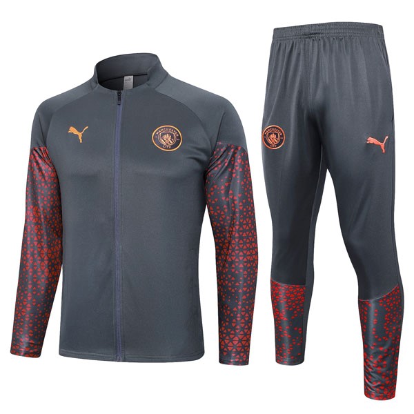 Giacca Manchester City 2024 Grigio Rosso